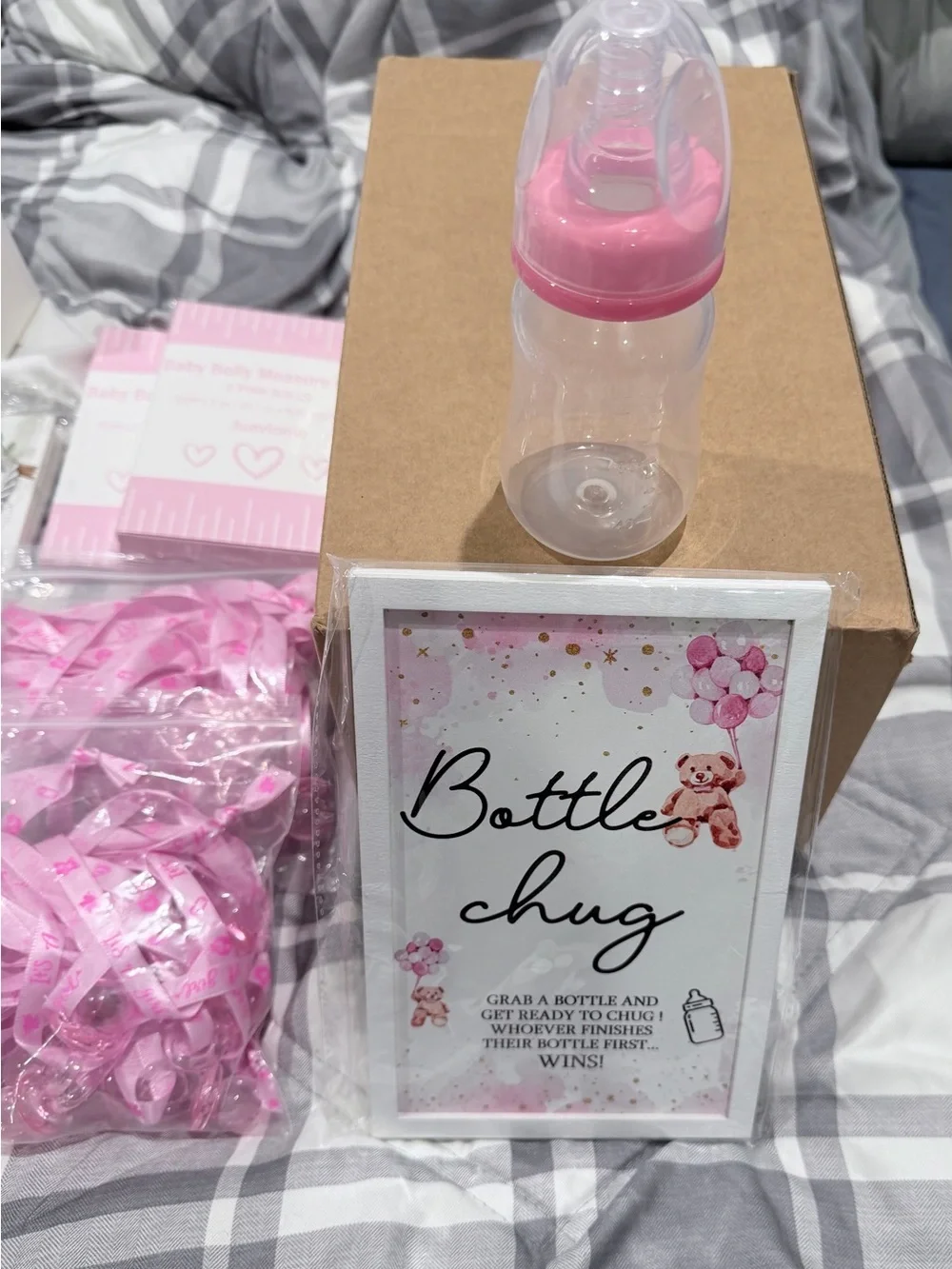 Amazon Pink Mom Sash and Pink Ribbon Baby Shower Kit